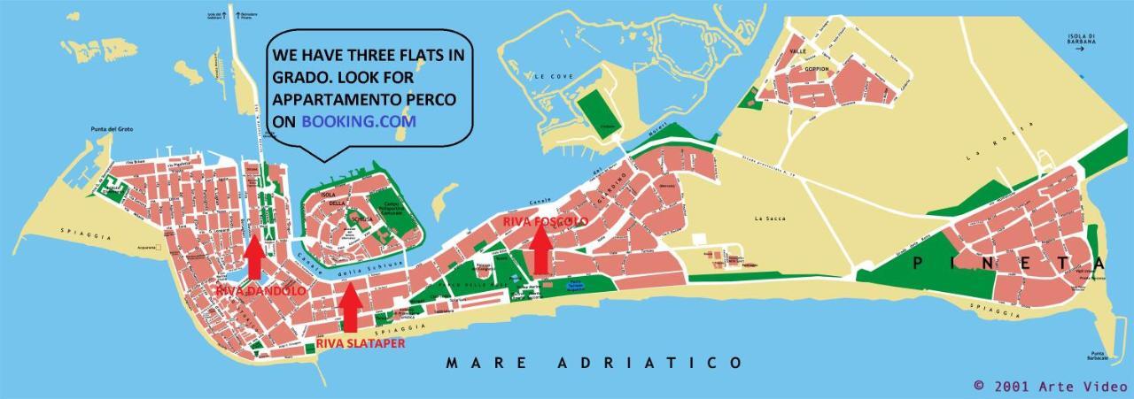 Appartamento Perco Riva Slataper Grado Exteriér fotografie